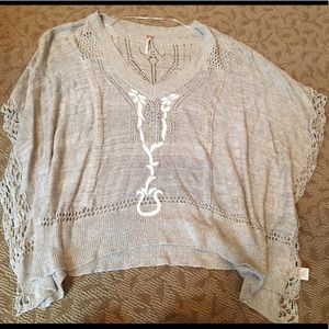 Free People Poncho Sweater